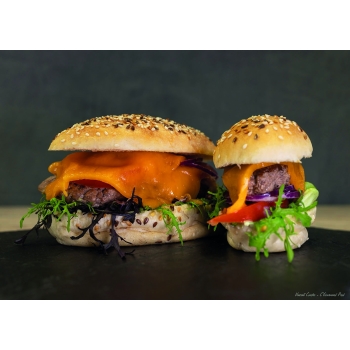 TOILE DE CUISSON MAE INNOVATION - 25 MINI BURGERS OVALES - GAMME FIBERMAE